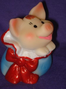 Резиновая игрушка Свинка в мешке 