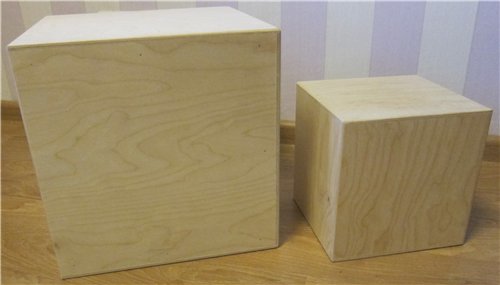 Куб деревянный, 50 см 