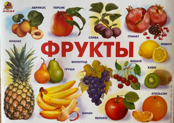 Плакат Фрукты-1