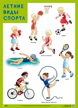 Плакат Летние виды спорта